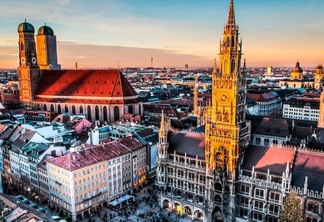 Cidade de Munique na Alemanha