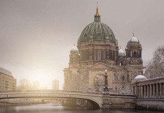 Catedral de Berlim no inverno