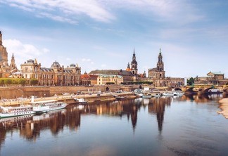 Rio Elba em Dresden