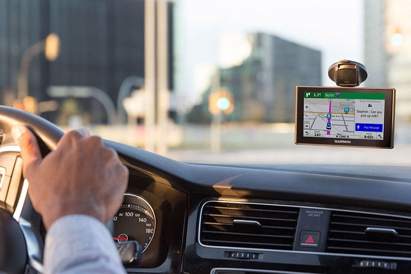 GPS no carro em Leipzig na Alemanha
