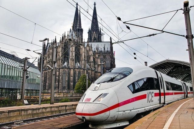 Viagem de trem pela Alemanha