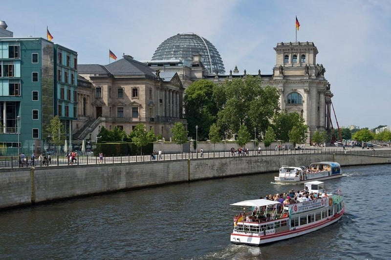 Rio Spree em Berlim
