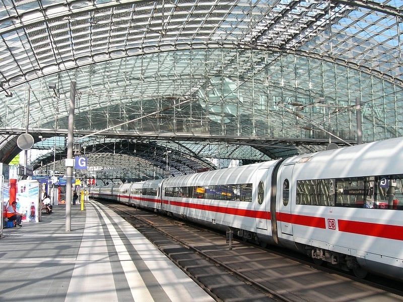 Estação de trem em Berlim