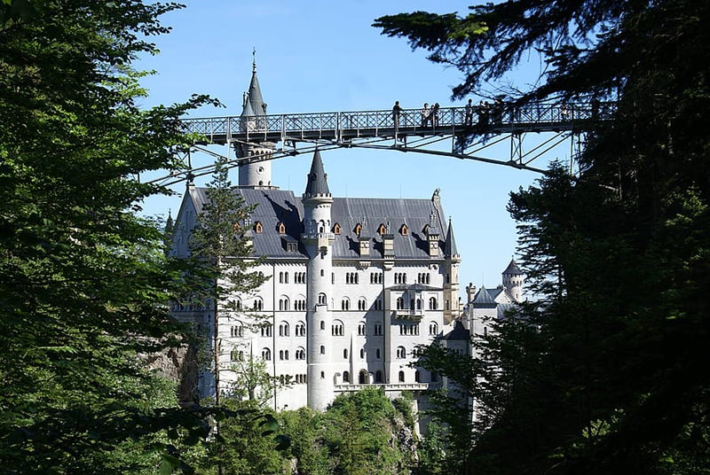 Ponte Maria no Castelo Neuschwanstein na Baviera