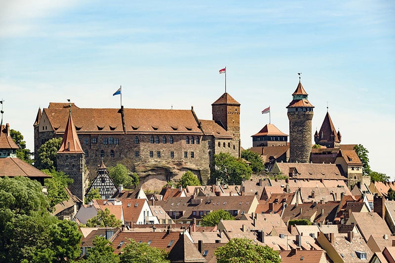 Castelo de Nuremberg na Baviera