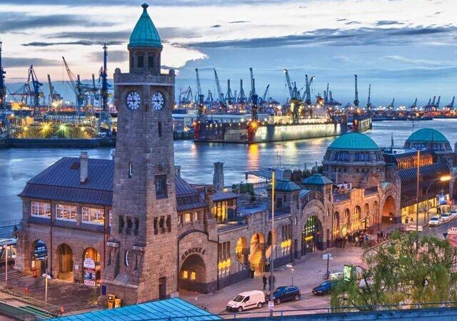 Porto em Hamburgo na Alemanha