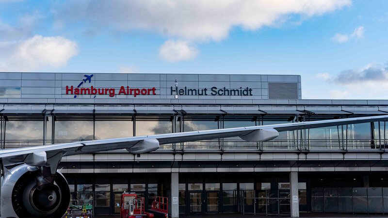 Aeroporto de Hamburgo na Alemanha