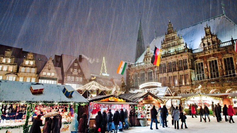 Inverno em Bremen na Alemanha