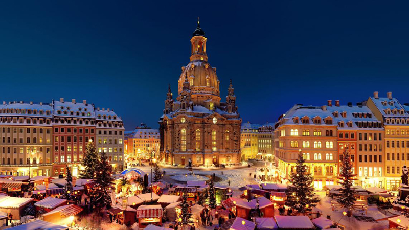 Dresden durante o Natal