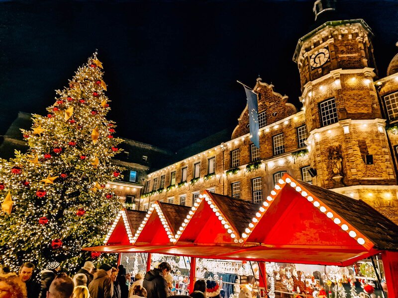 Mercado de Natal em Dusseldorf