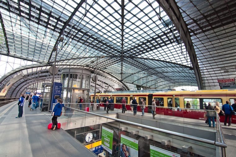 Estação de trem em Berlim